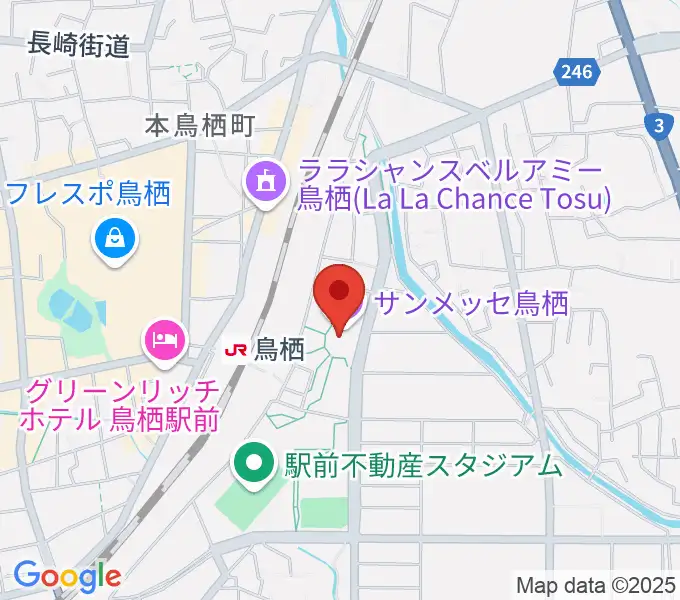 サンメッセ鳥栖の地図