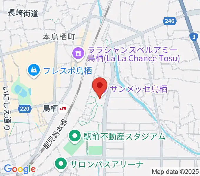 サンメッセ鳥栖の地図