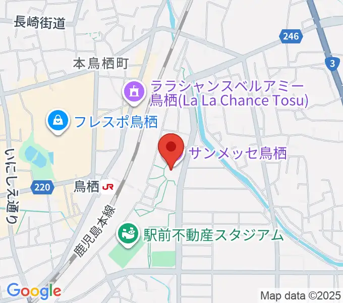 サンメッセ鳥栖の地図