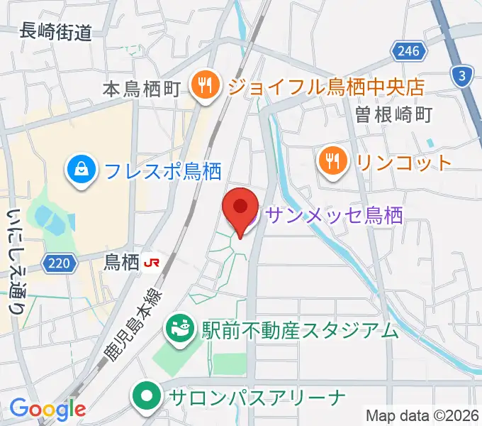 サンメッセ鳥栖の地図