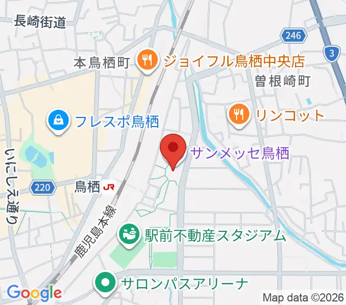 サンメッセ鳥栖の地図