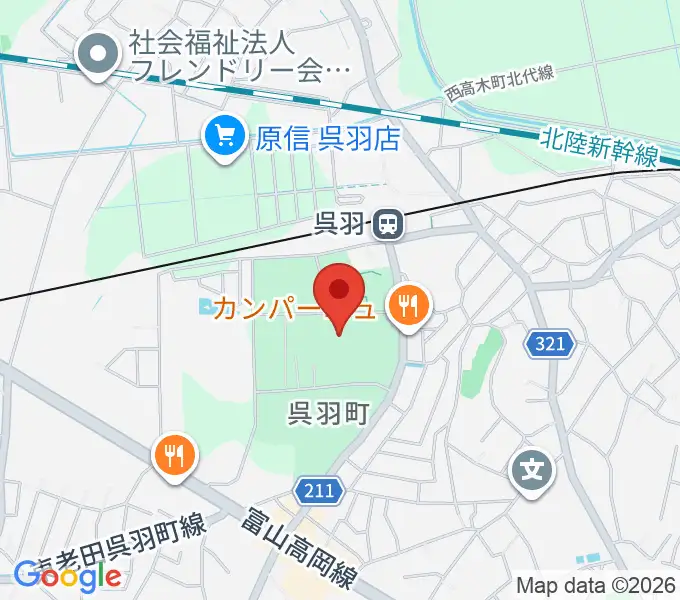 富山市民芸術創造センターの地図
