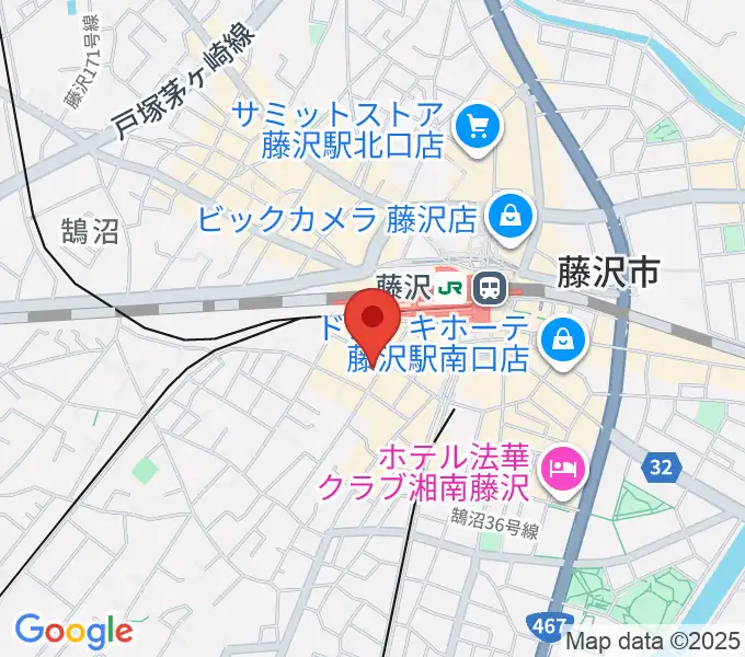 藤沢ビーナスの地図