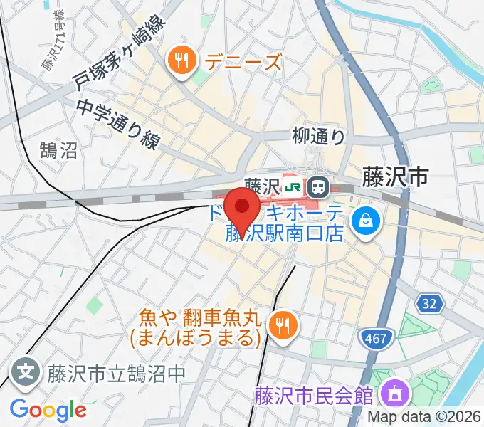 藤沢ビーナスの地図