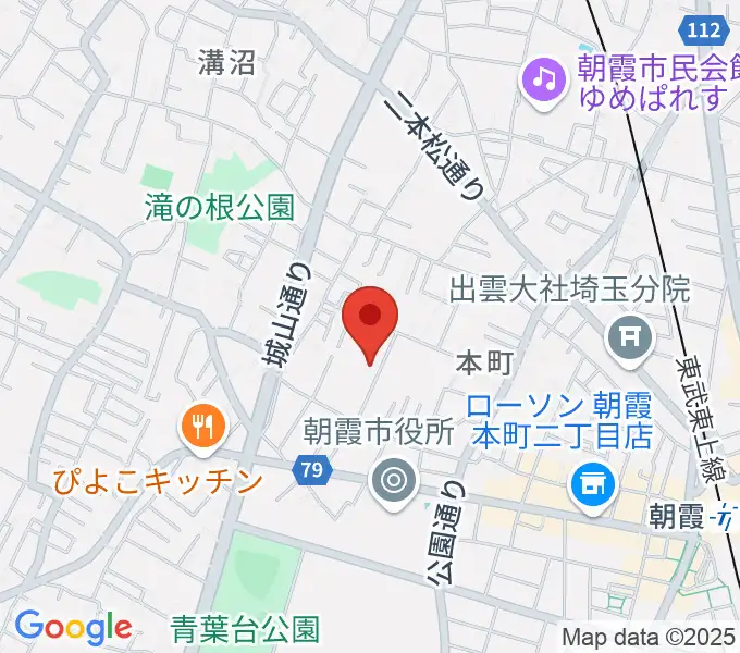 柏屋楽器 朝霞ミュージックセンターの地図