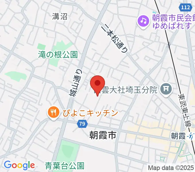 柏屋楽器 朝霞ミュージックセンターの地図