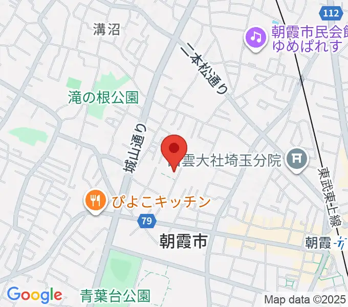 柏屋楽器 朝霞ミュージックセンターの地図