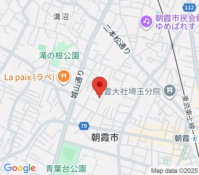 柏屋楽器 朝霞ミュージックセンターの地図