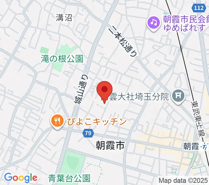 柏屋楽器 朝霞ミュージックセンターの地図