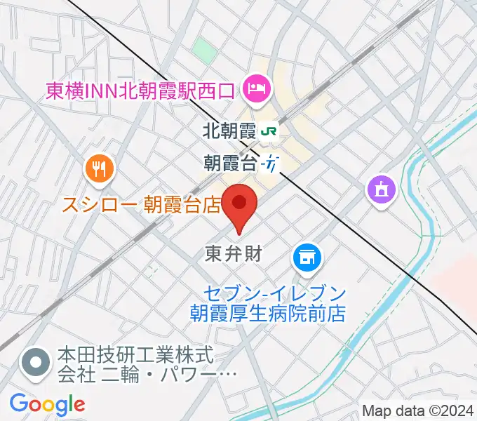 柏屋楽器 朝霞台ミュージックセンターの地図