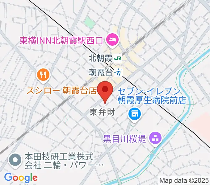 柏屋楽器 朝霞台ミュージックセンターの地図