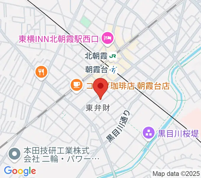 柏屋楽器 朝霞台ミュージックセンターの地図