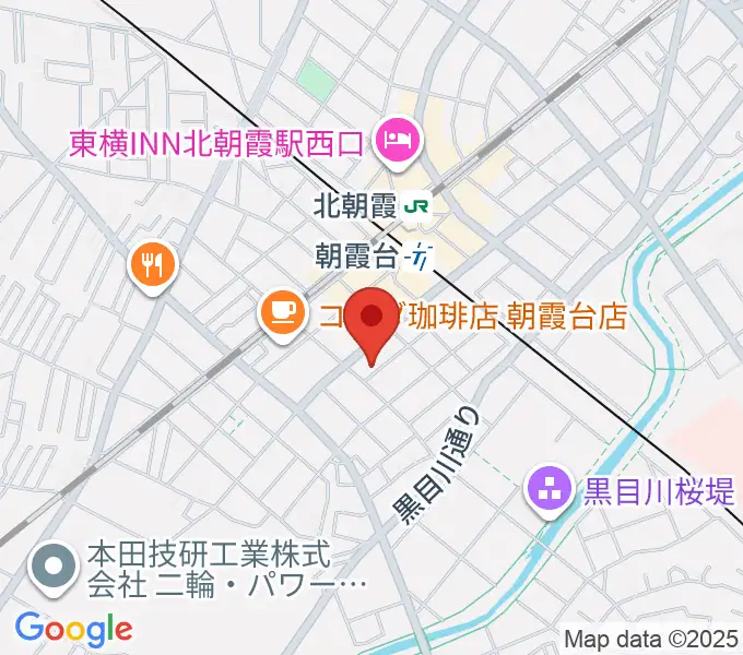 柏屋楽器 朝霞台ミュージックセンターの地図