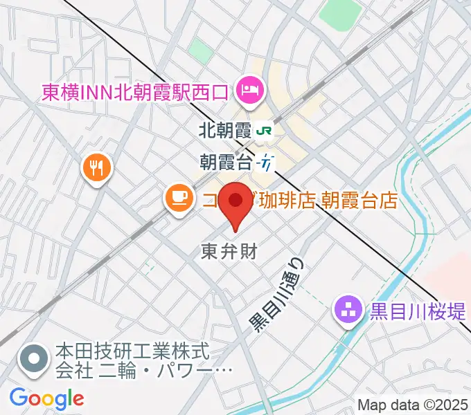 柏屋楽器 朝霞台ミュージックセンターの地図