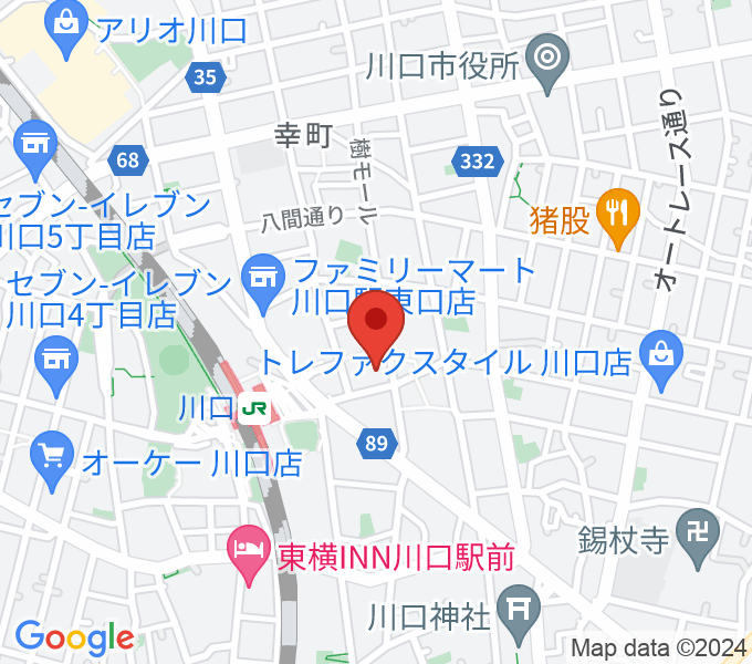 柏屋楽器 柏屋ミュージックサロンの地図