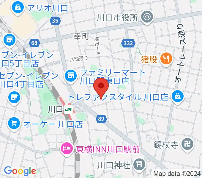 柏屋楽器 柏屋ミュージックサロンの地図