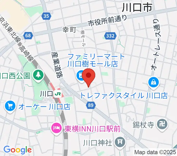 柏屋楽器 柏屋ミュージックサロンの地図