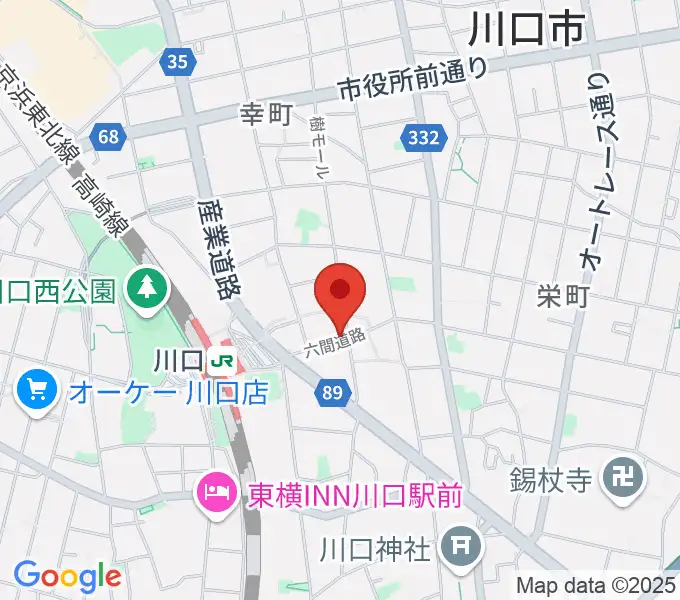 柏屋楽器 柏屋ミュージックサロンの地図