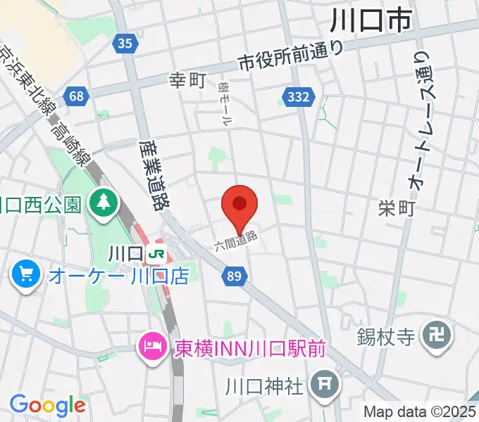 柏屋楽器 柏屋ミュージックサロンの地図