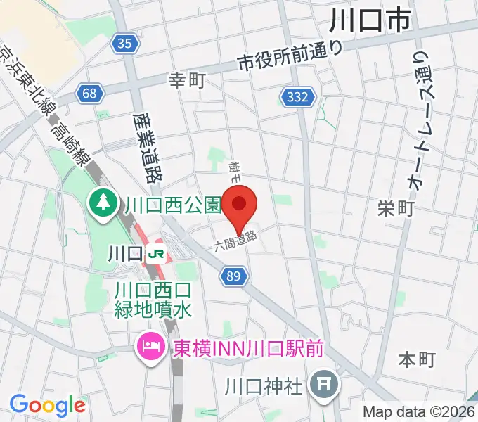 柏屋楽器 柏屋ミュージックサロンの地図