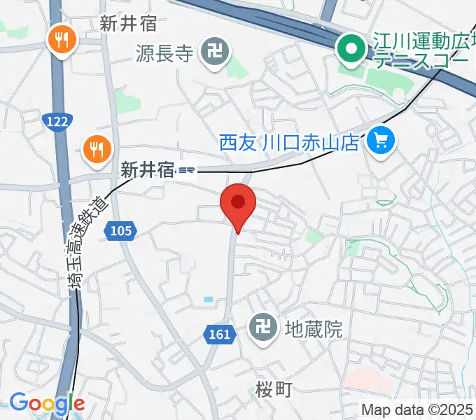 柏屋楽器 鳩ヶ谷ミュージックセンターの地図