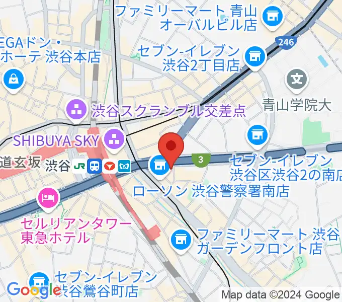 アンコール渋谷の地図