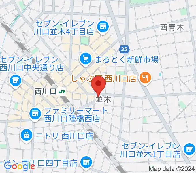 柏屋楽器 西川口ミュージックサロンの地図