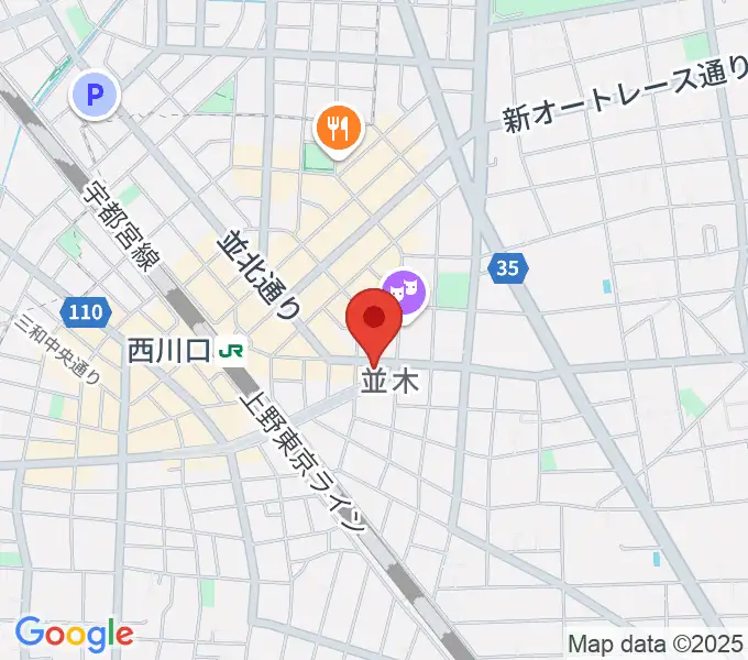 柏屋楽器 西川口ミュージックサロンの地図