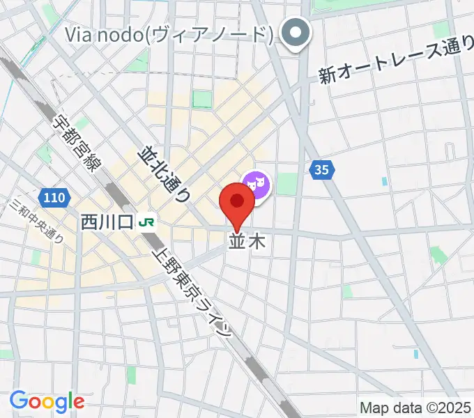 柏屋楽器 西川口ミュージックサロンの地図