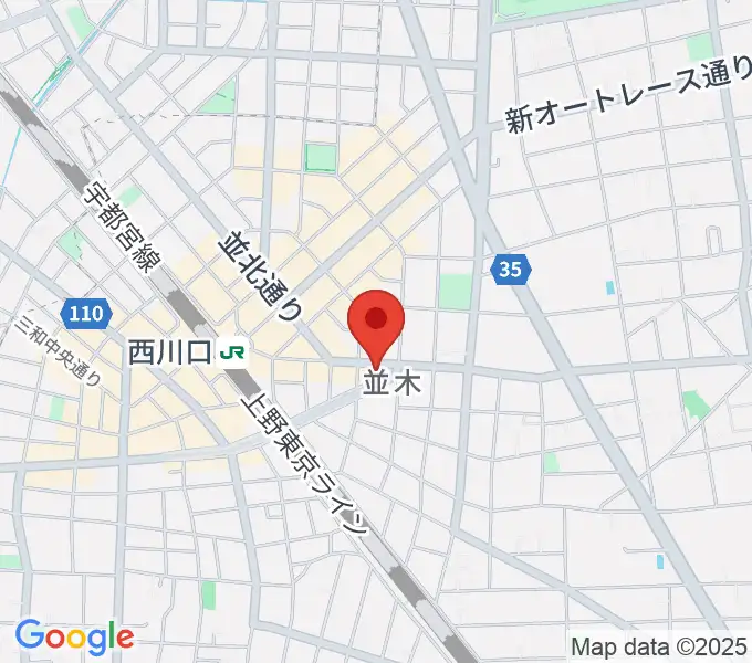 柏屋楽器 西川口ミュージックサロンの地図