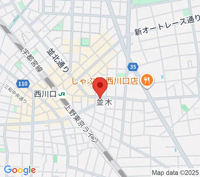 柏屋楽器 西川口ミュージックサロンの地図