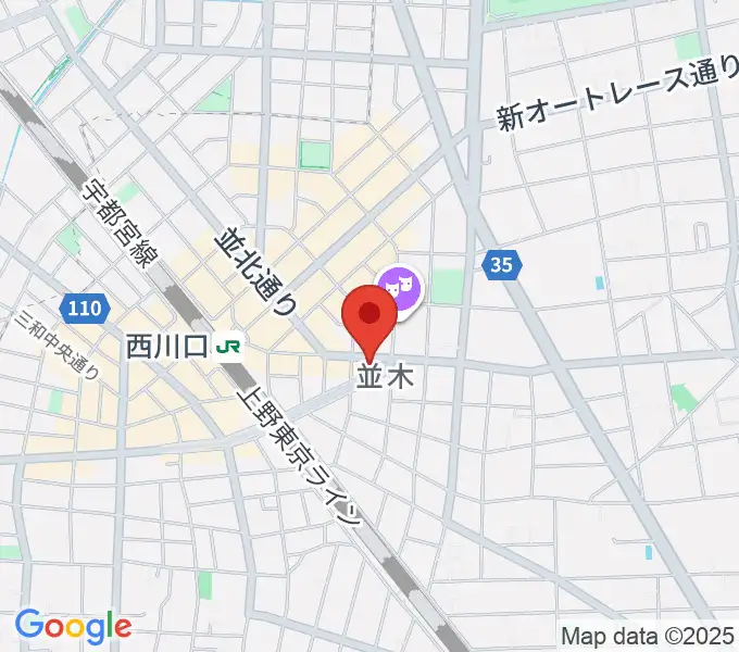 柏屋楽器 西川口ミュージックサロンの地図