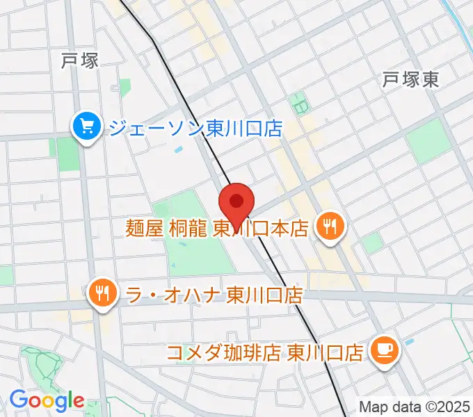 柏屋楽器 ミュージックサロン東川口の地図