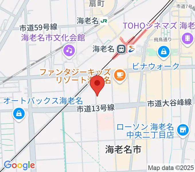 ソルミュージックスクールの地図