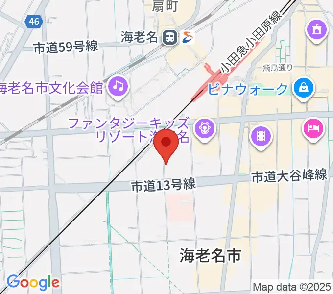 ソルミュージックスクールの地図