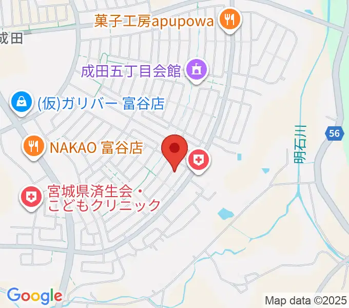 山内音楽教室 Y's Music Gardenの地図