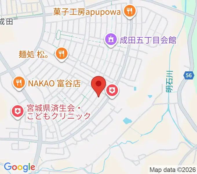 山内音楽教室 Y's Music Gardenの地図