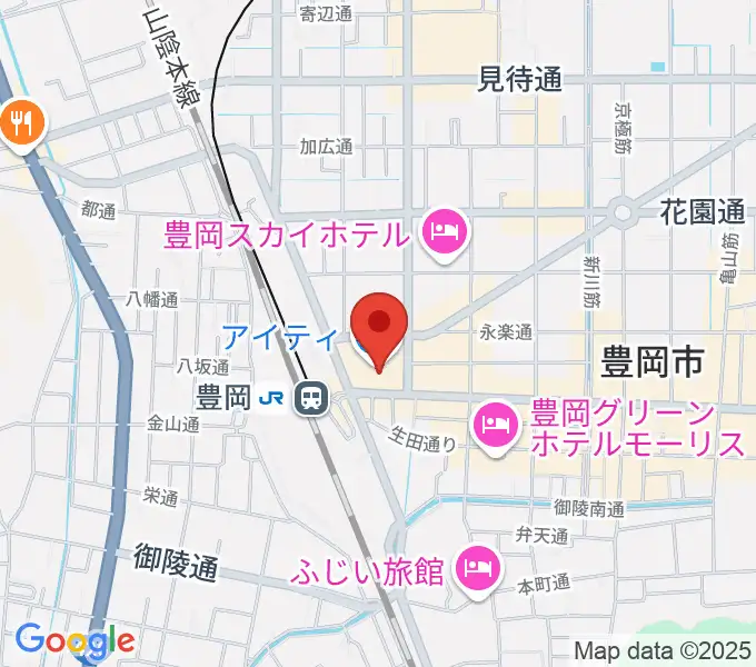 豊岡市民プラザの地図