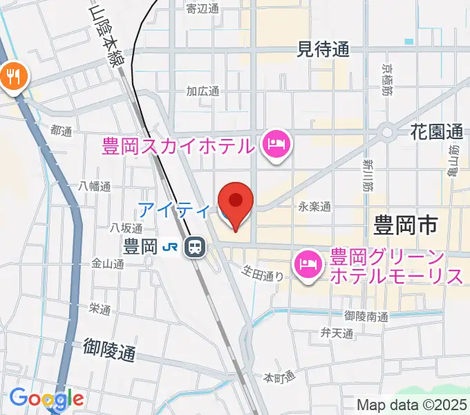 豊岡市民プラザの地図