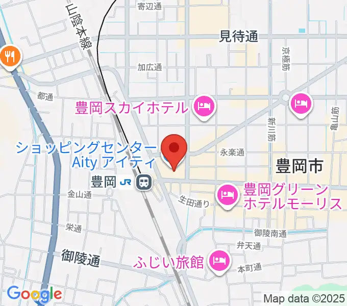 豊岡市民プラザの地図
