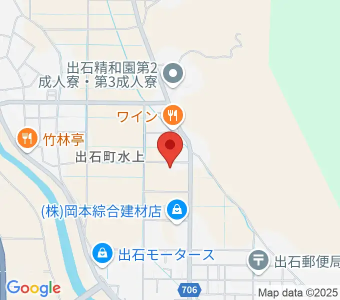 出石文化会館ひぼこホールの地図