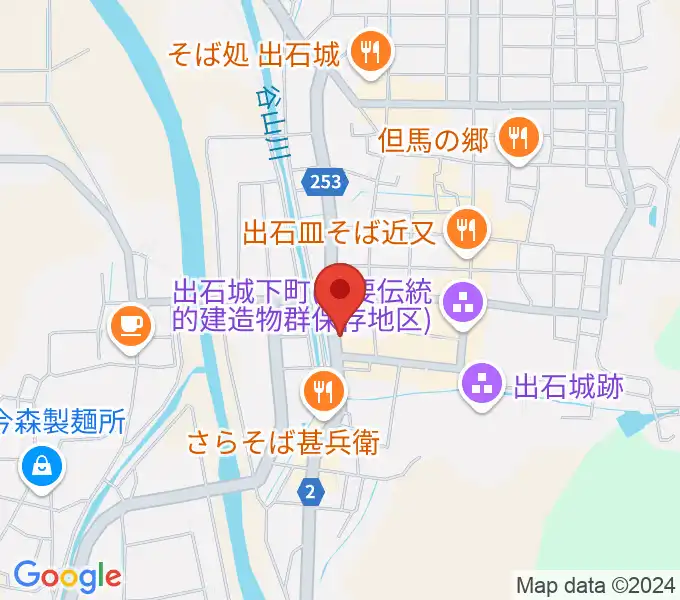 出石永楽館の地図