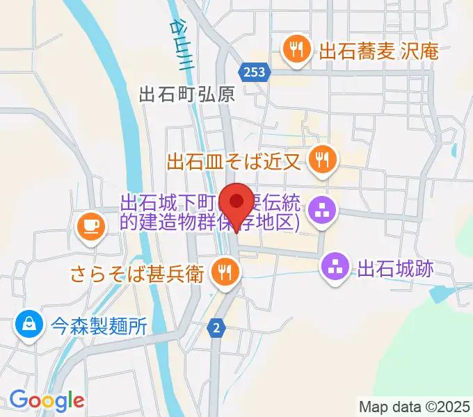 出石永楽館の地図