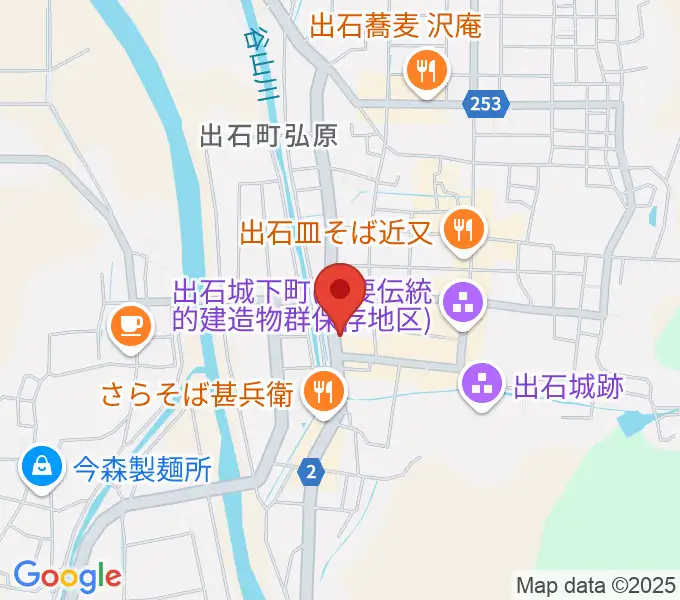 出石永楽館の地図