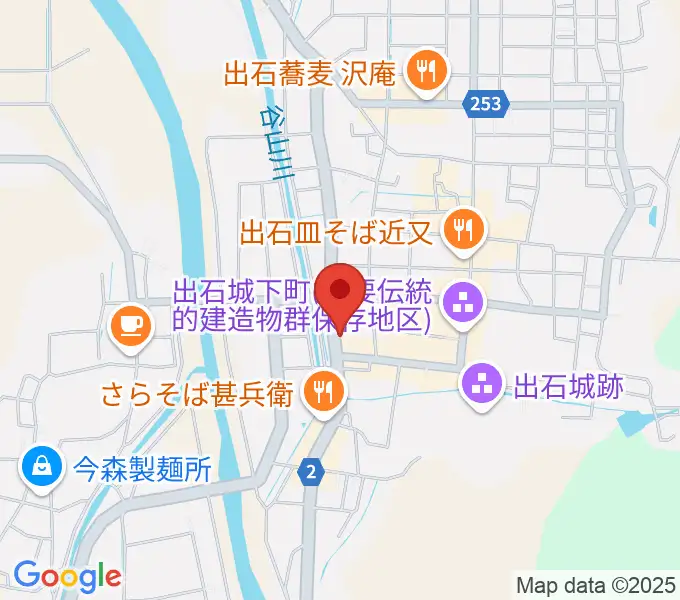 出石永楽館の地図