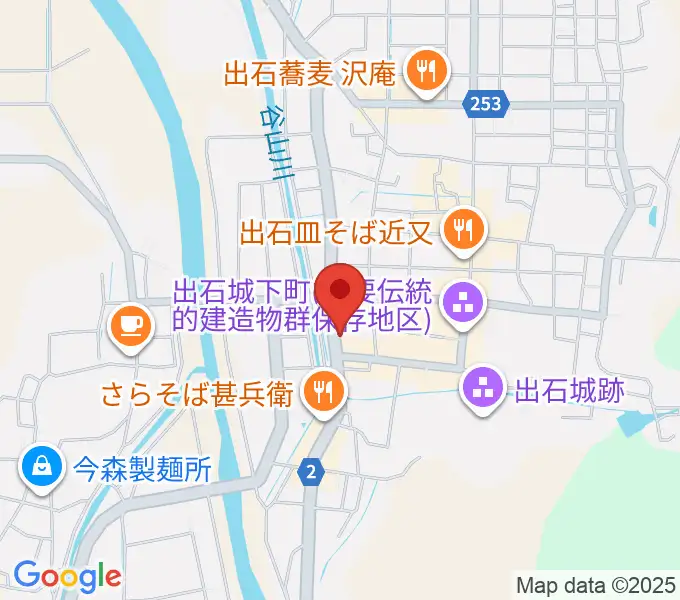 出石永楽館の地図