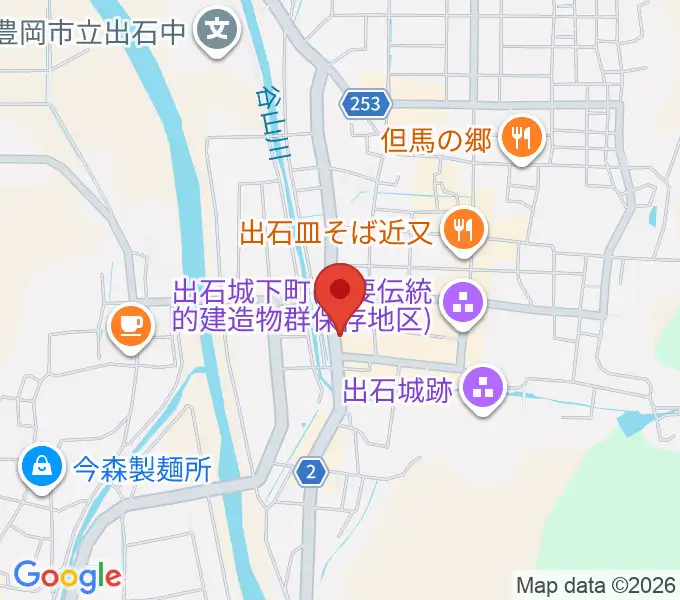 出石永楽館の地図