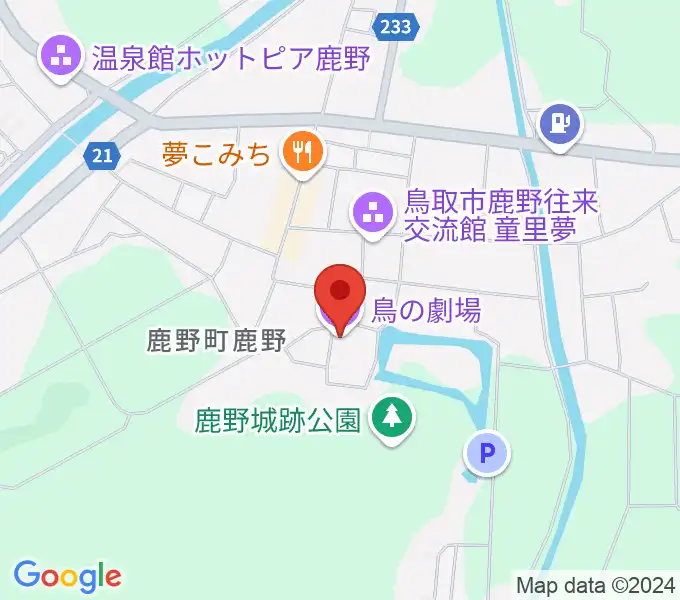 鳥の劇場の地図