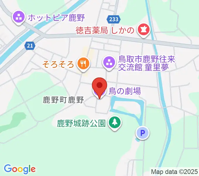 鳥の劇場の地図