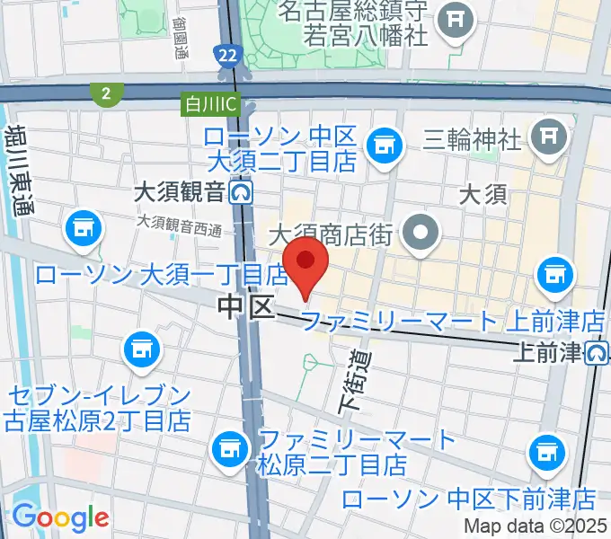 七ツ寺共同スタジオの地図